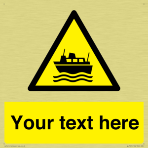 Custom warning ferries crossing vessels